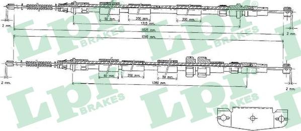 LPR C1089B - Cavo comando, Freno stazionamento www.autoricambit.com