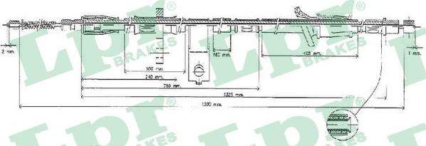 LPR C1381B - Cavo comando, Freno stazionamento www.autoricambit.com