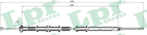 LPR C1320B - Cavo comando, Freno stazionamento www.autoricambit.com