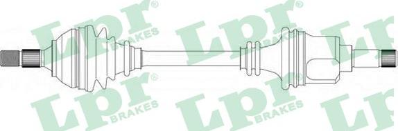 LPR DS38043 - Albero motore/Semiasse www.autoricambit.com