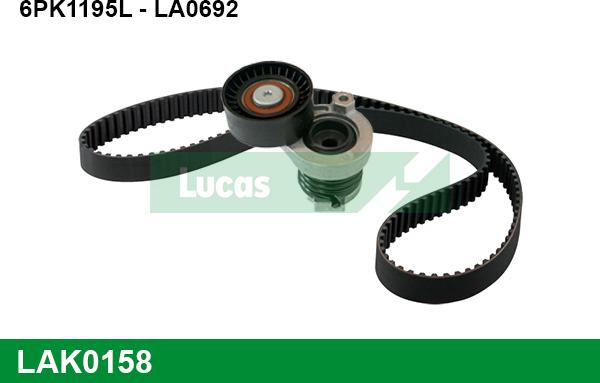 LUCAS LAK0158 - Kit Cinghie Poly-V www.autoricambit.com