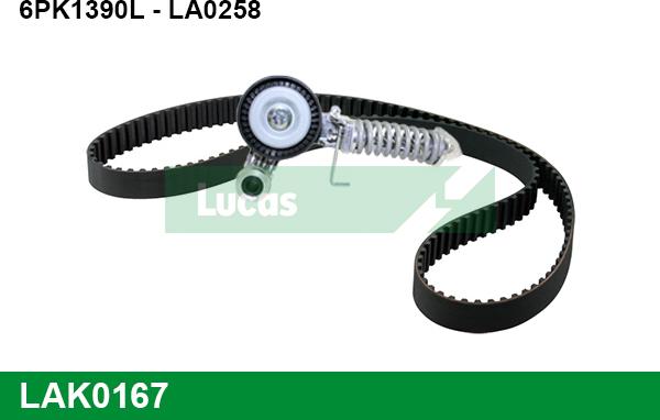 LUCAS LAK0167 - Kit Cinghie Poly-V www.autoricambit.com