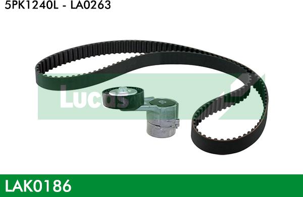 LUCAS LAK0186 - Kit Cinghie Poly-V www.autoricambit.com