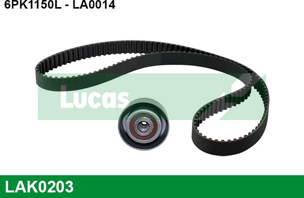 LUCAS LAK0203 - Kit Cinghie Poly-V www.autoricambit.com