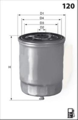 LUCAS LFDS160 - Filtro carburante www.autoricambit.com