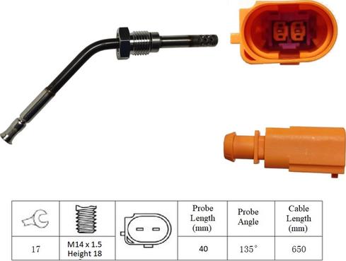 LUCAS LGS6021 - Sensore, Temperatura gas scarico www.autoricambit.com