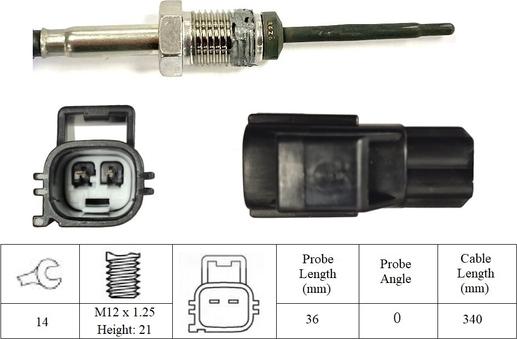 LUCAS LGS6118 - Sensore, Temperatura gas scarico www.autoricambit.com