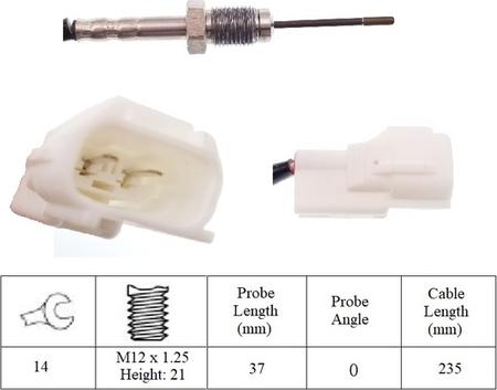 LUCAS LGS7116 - Sensore, Temperatura gas scarico www.autoricambit.com