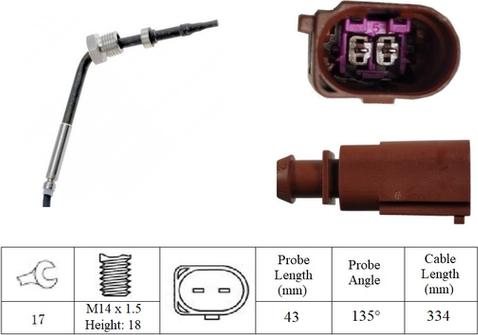 LUCAS LGS7269 - Sensore, Temperatura gas scarico www.autoricambit.com