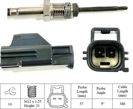 LUCAS LGS7238 - Sensore, Temperatura gas scarico www.autoricambit.com