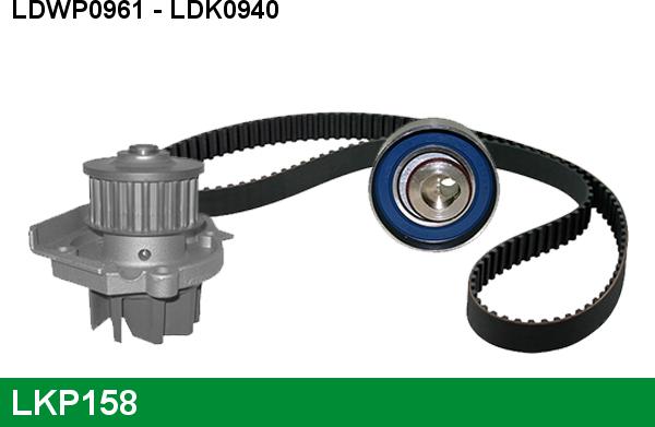LUCAS LKP158 - Pompa acqua + Kit cinghie dentate www.autoricambit.com