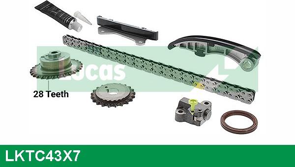 LUCAS LKTC43X7 - Kit catena distribuzione www.autoricambit.com