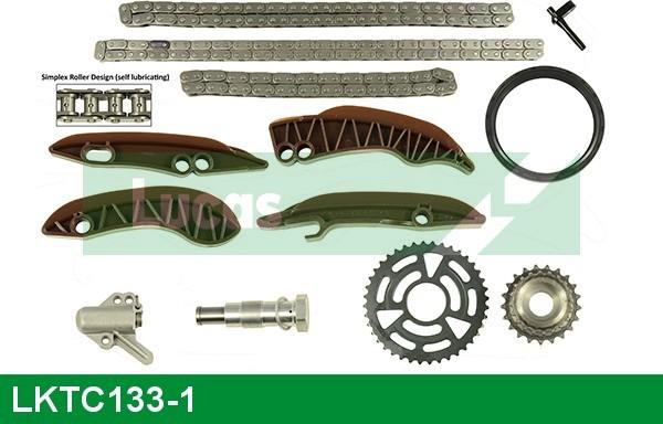 LUCAS LKTC133-1 - Kit catena distribuzione www.autoricambit.com