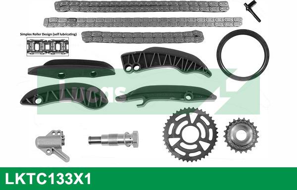 LUCAS LKTC133X1 - Kit catena distribuzione www.autoricambit.com