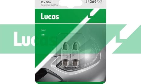 LUCAS LLB269PX2 - Lampadina, Luce targa www.autoricambit.com