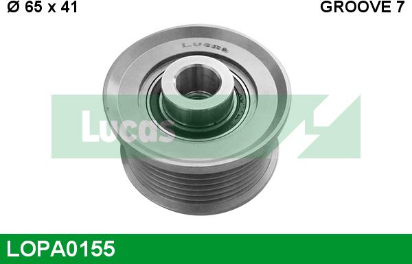 LUCAS LOPA0155 - Puleggia cinghia, Alternatore www.autoricambit.com