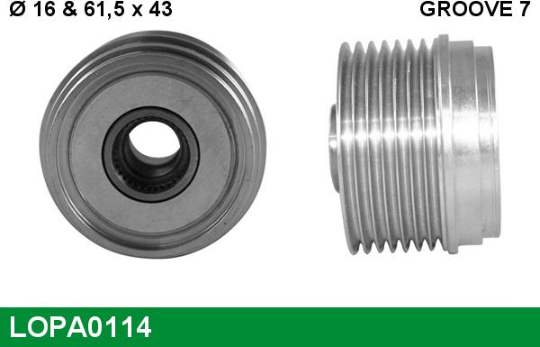 LUCAS LOPA0114 - Puleggia cinghia, Alternatore www.autoricambit.com