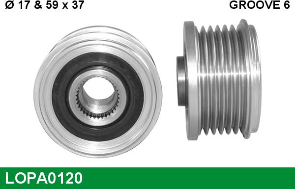 LUCAS LOPA0120 - Puleggia cinghia, Alternatore www.autoricambit.com