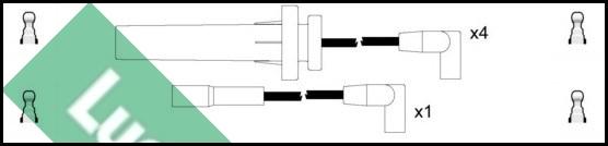 LUCAS LUC4460 - Kit cavi accensione www.autoricambit.com