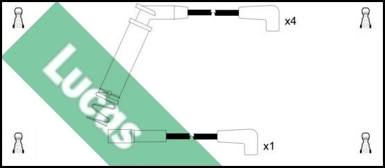 LUCAS LUC4586 - Kit cavi accensione www.autoricambit.com