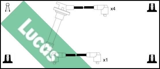 LUCAS LUC4528 - Kit cavi accensione www.autoricambit.com