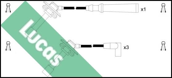 LUCAS LUC4627 - Kit cavi accensione www.autoricambit.com