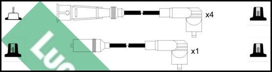 LUCAS LUC4163 - Kit cavi accensione www.autoricambit.com