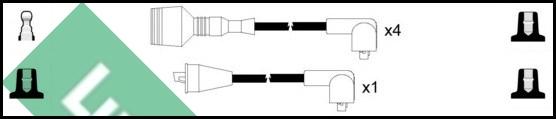 LUCAS LUC4244 - Kit cavi accensione www.autoricambit.com