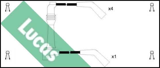 LUCAS LUC4224 - Kit cavi accensione www.autoricambit.com