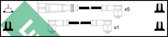 LUCAS LUC5004 - Kit cavi accensione www.autoricambit.com