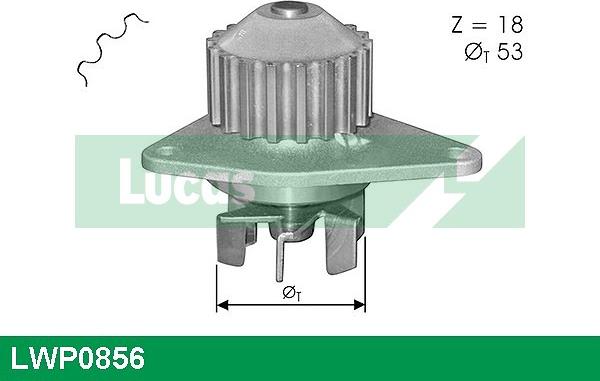 LUCAS LWP0856 - Pompa acqua www.autoricambit.com