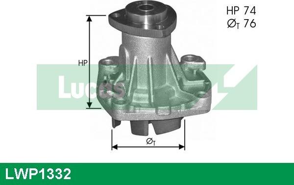 LUCAS LWP1332 - Pompa acqua www.autoricambit.com