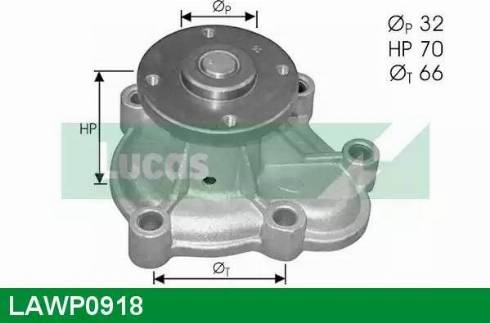 Lucas Engine Drive LAWP0918 - Pompa acqua www.autoricambit.com