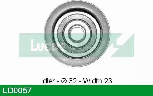 Lucas Engine Drive LD0057 - Rullo tenditore, Cinghia dentata www.autoricambit.com