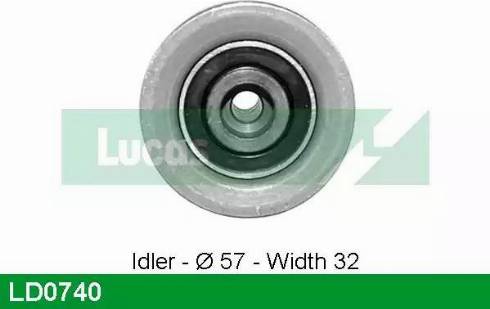 Lucas Engine Drive LD0740 - Rullo tenditore, Cinghia dentata www.autoricambit.com