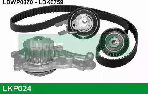 Lucas Engine Drive LKP024 - Pompa acqua + Kit cinghie dentate www.autoricambit.com
