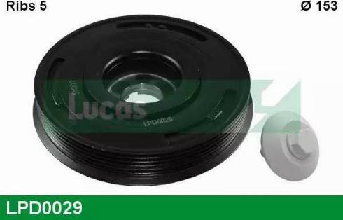 Lucas Engine Drive LPD0029 - Puleggia cinghia, Albero a gomiti www.autoricambit.com