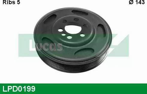 Lucas Engine Drive LPD0199 - Puleggia cinghia, Albero a gomiti www.autoricambit.com