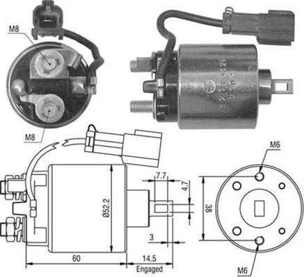 Magneti Marelli 940113050445 - Elettromagnete, Motore d'avviamento www.autoricambit.com