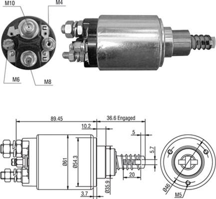 Magneti Marelli 940113050459 - Elettromagnete, Motore d'avviamento www.autoricambit.com