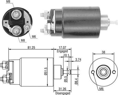 Magneti Marelli 940113050404 - Elettromagnete, Motore d'avviamento www.autoricambit.com