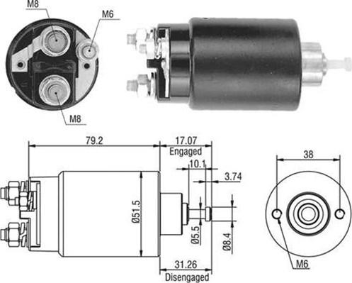 Magneti Marelli 940113050405 - Elettromagnete, Motore d'avviamento www.autoricambit.com