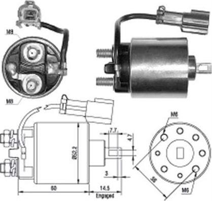 Magneti Marelli 940113050400 - Elettromagnete, Motore d'avviamento www.autoricambit.com