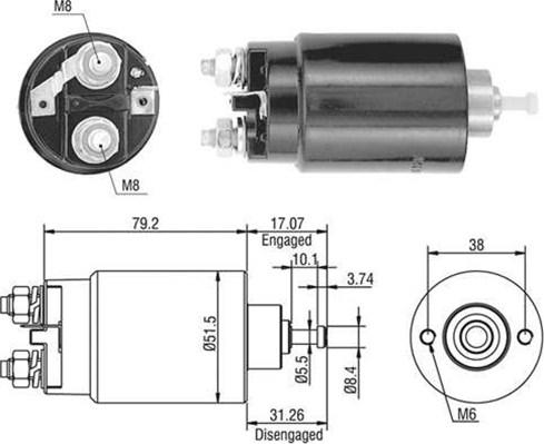 Magneti Marelli 940113050403 - Elettromagnete, Motore d'avviamento www.autoricambit.com