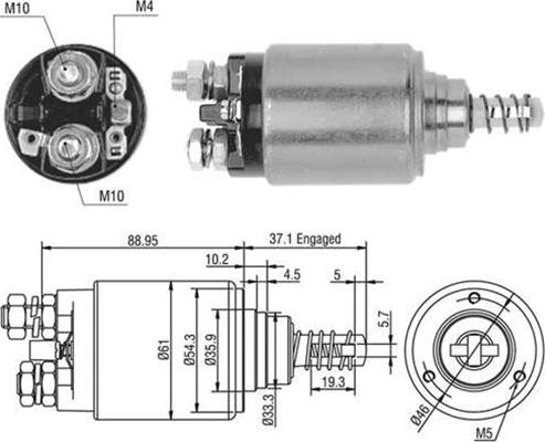 Magneti Marelli 940113050402 - Elettromagnete, Motore d'avviamento www.autoricambit.com