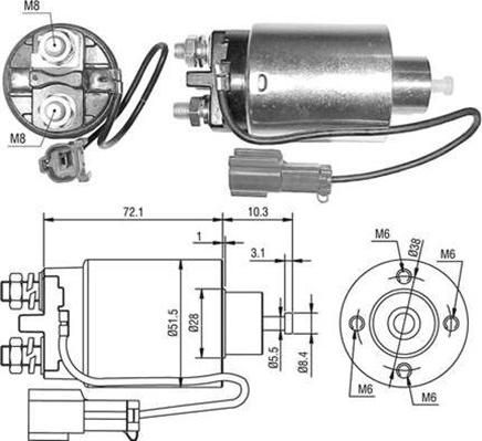 Magneti Marelli 940113050481 - Elettromagnete, Motore d'avviamento www.autoricambit.com