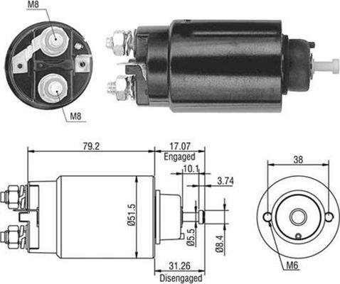 Magneti Marelli 940113050479 - Elettromagnete, Motore d'avviamento www.autoricambit.com