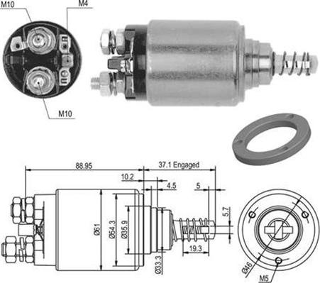 Magneti Marelli 940113050478 - Elettromagnete, Motore d'avviamento www.autoricambit.com