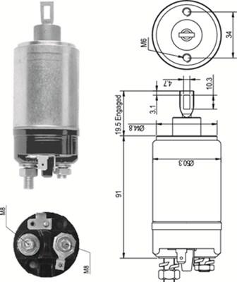 Magneti Marelli 940113050087 - Elettromagnete, Motore d'avviamento www.autoricambit.com