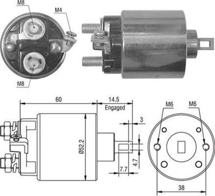 Magneti Marelli 940113050022 - Elettromagnete, Motore d'avviamento www.autoricambit.com